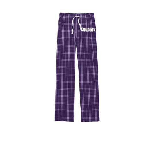 Basic Logo PJ Pants, a Purple/ White Flannel Pajama Pant