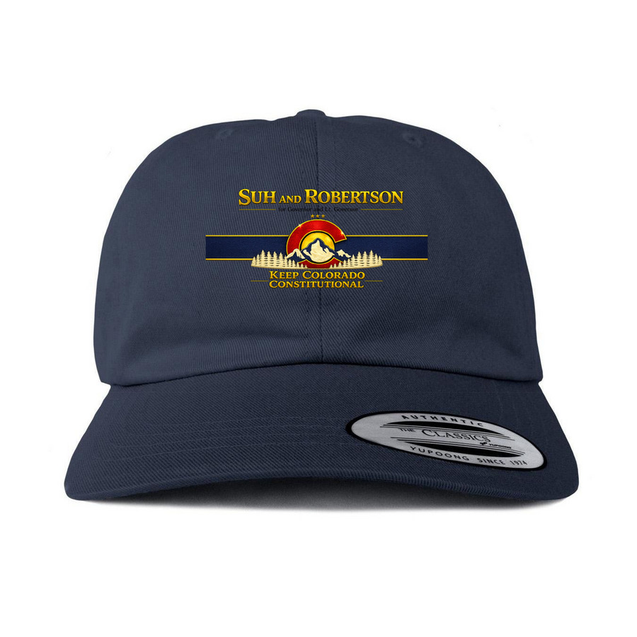 Suh/Robertson Hat, a Navy Printed Classic Baseball Cap