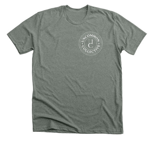 Uncommon Collective Logo T (Dark), a Deep Heather Premium Unisex Tee