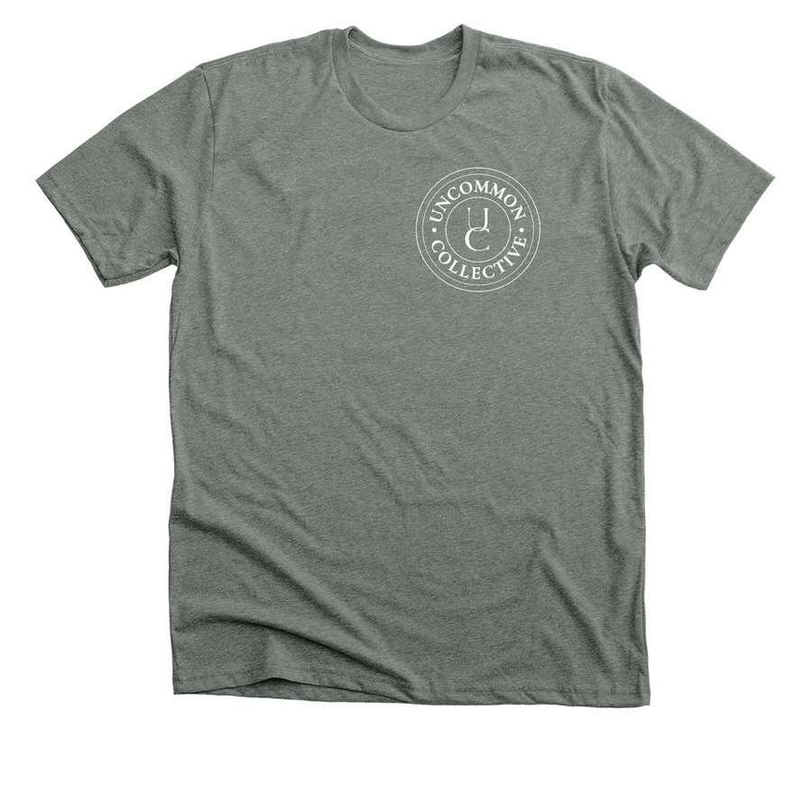 Uncommon Collective Logo T (Dark), a Deep Heather Premium Unisex Tee