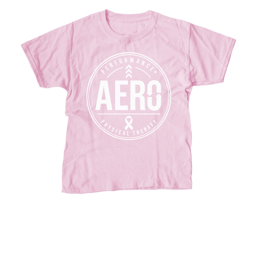 Aero Breast Cancer Awareness, a Light Pink Youth Unisex Tee