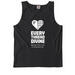 Love Every Neighbor - Dark '26, a Black Comfort Colors Tank Top