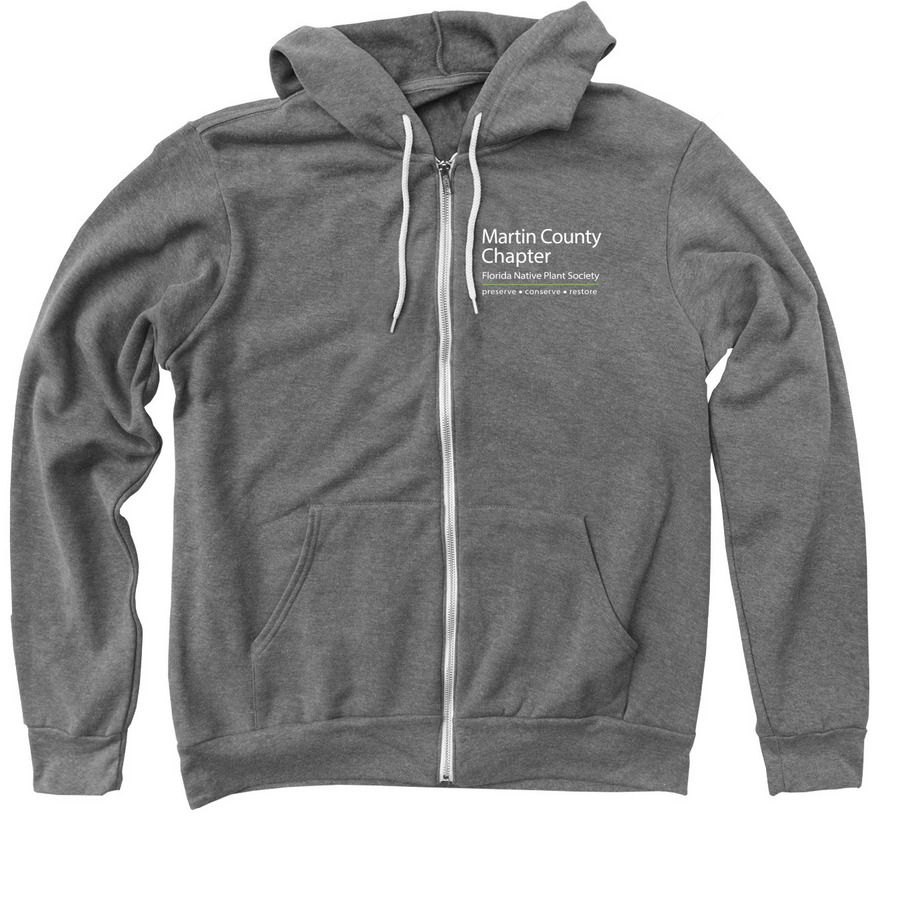 Planting Florida's Future, a Deep Heather Zip Up Hoodie