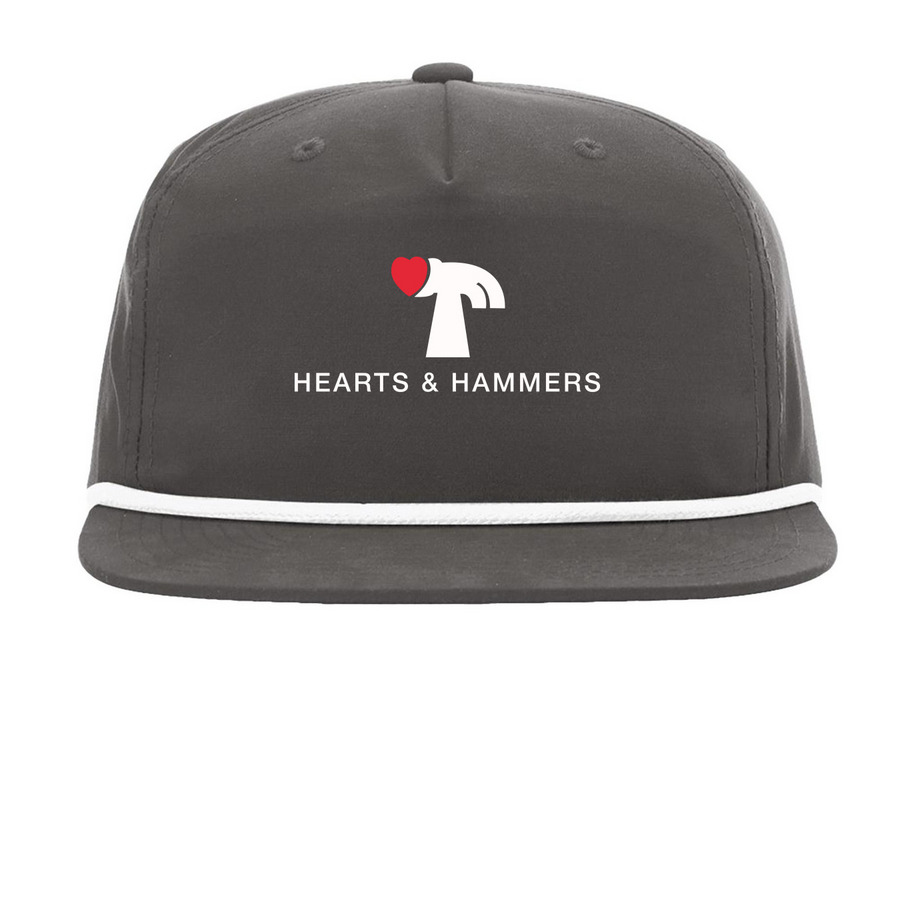 Hearts & Hammers Richardson 256 Umpqua, a Charcoal/ White Printed Umpqua Snapback Cap