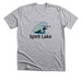Adult Official Lake Logo, a Athletic Heather Premium Unisex Tee