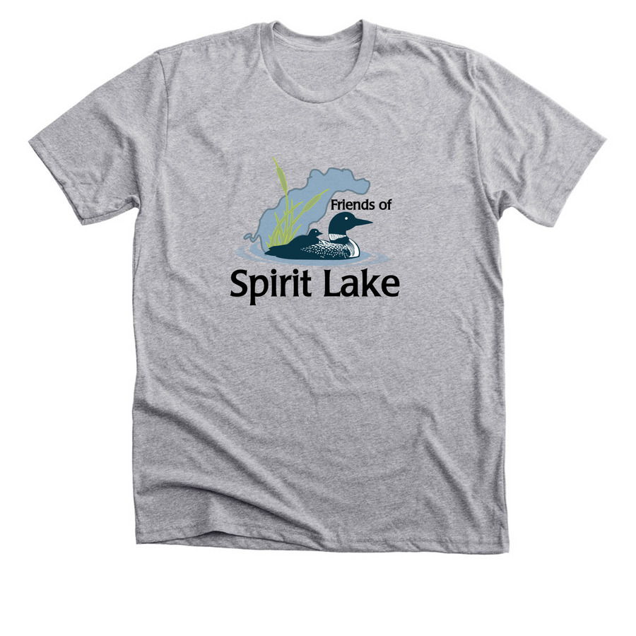 Adult Official Lake Logo, a Athletic Heather Premium Unisex Tee