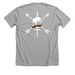 Moustache, a Athletic Heather Premium Unisex Tee (back-view)