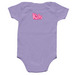 Child of God: Shimmer & Shine II, a Lavender Infant Onesie (back-view)
