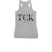 What in the Heckin'&nbsp;, a Athletic Heather Women's Racerback