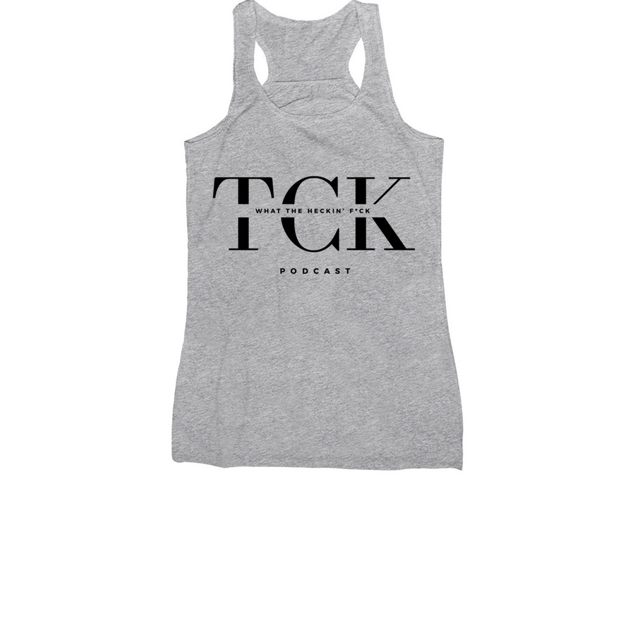 What in the Heckin'&nbsp;, a Athletic Heather Women's Racerback