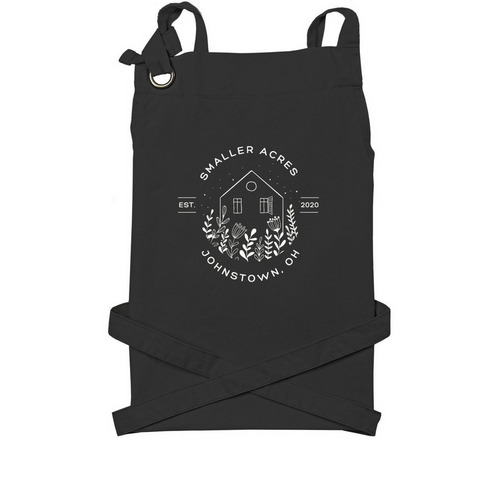 Kitchen and work aprons, a Black Cotton Canvas Pocket Apron