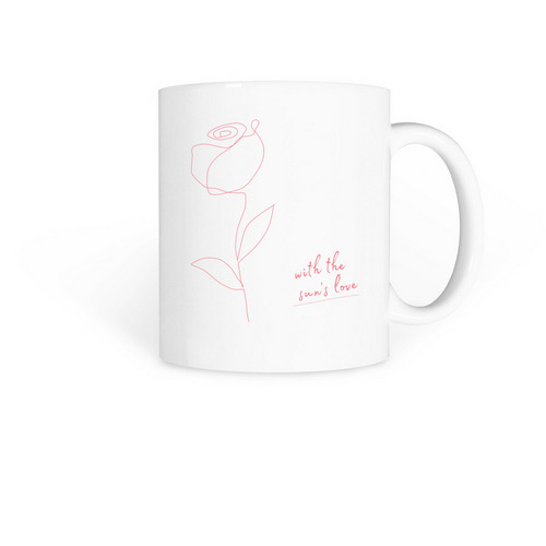 Lyric Collection: With the sun's love, a White Coffee Mug