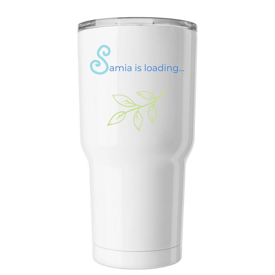 Just For Samia?, a White Insulated Tumbler