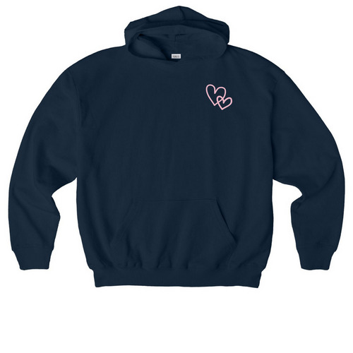 Embrace What You Love Hoodie, a French Navy Stanley/Stella Cooper Dry Pullover Hoodie