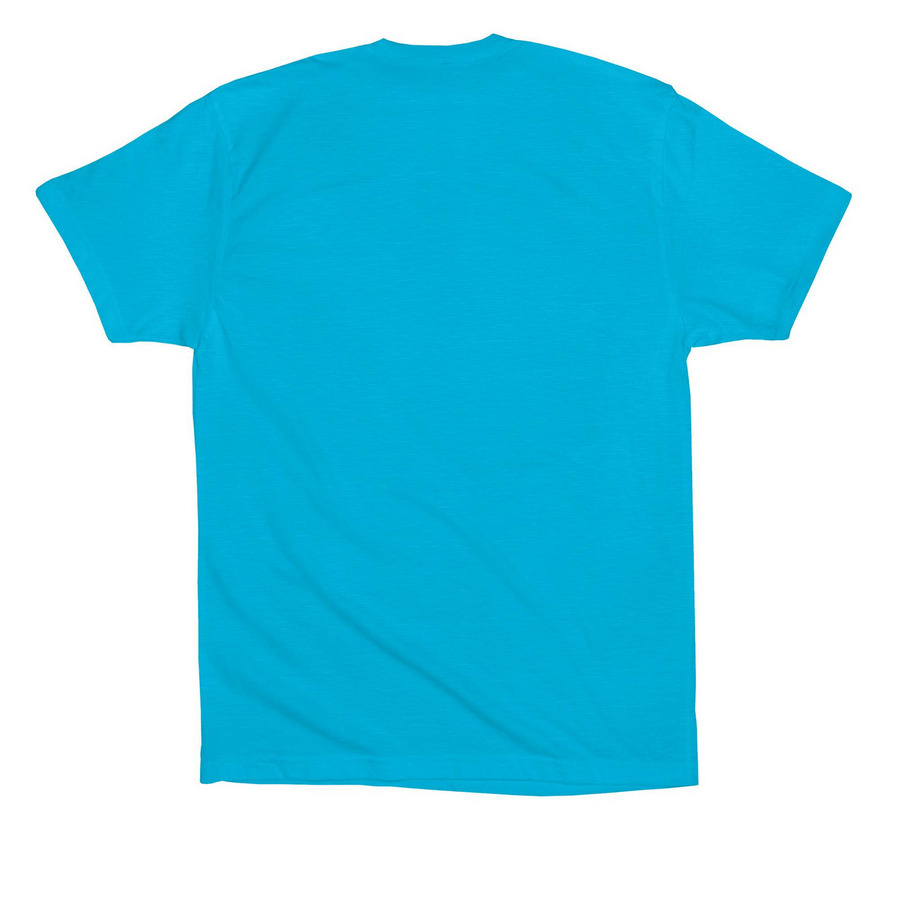GIRTHMULE Float Crew Summer '26, a Turquoise Premium Cotton Tee (back-view)