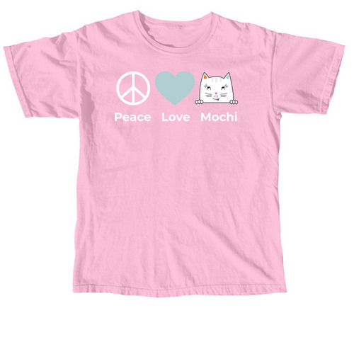 Peace Love Mochi Tee, a Blossom Comfort Colors Unisex Tee
