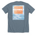Promises of God, a Heather Blue Storm Premium Unisex Tee (back-view)