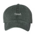 Tired cap, a Forest Printed Pigment Dye Baseball Cap