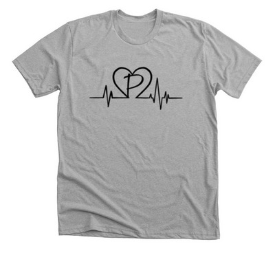 HEARTBEAT of Rescue, a Athletic Heather Premium Unisex Tee