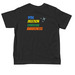 Addis crew, a Black Toddler Tee (back-view)