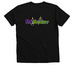 Mr. Grouchy, a Solid Black Blend Premium V-Neck Tee (back-view)