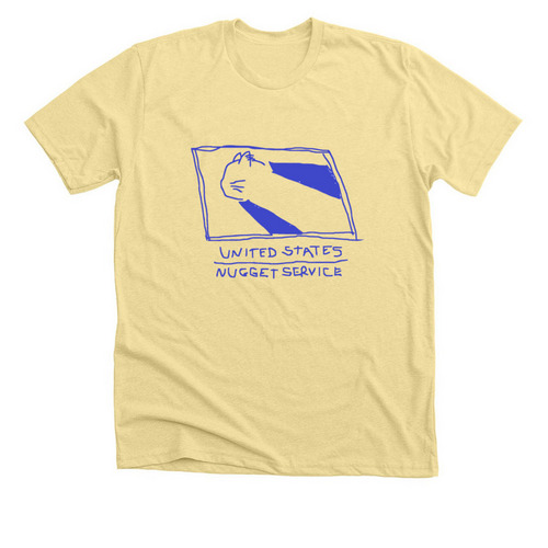 UNITED STATES NUGGET SERVICE, a Heather French Vanilla Premium Unisex Tee