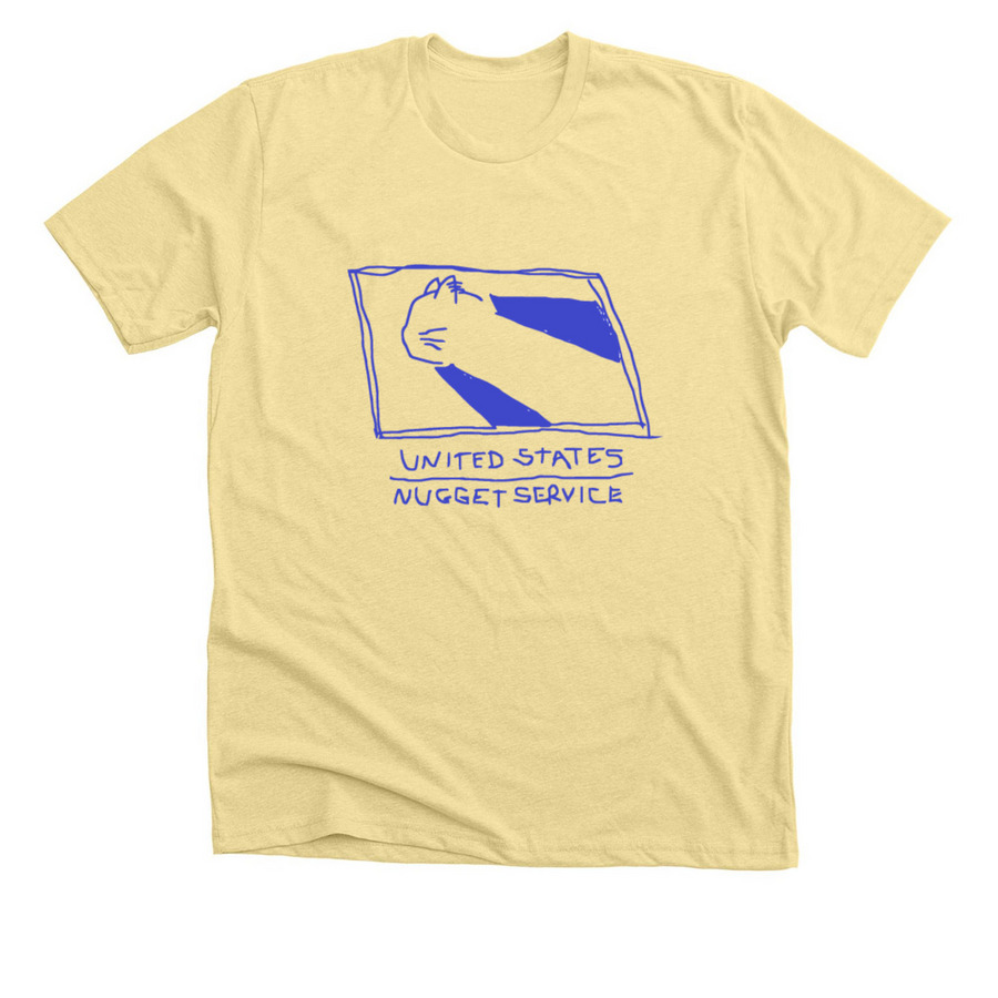 UNITED STATES NUGGET SERVICE, a Heather French Vanilla Premium Unisex Tee