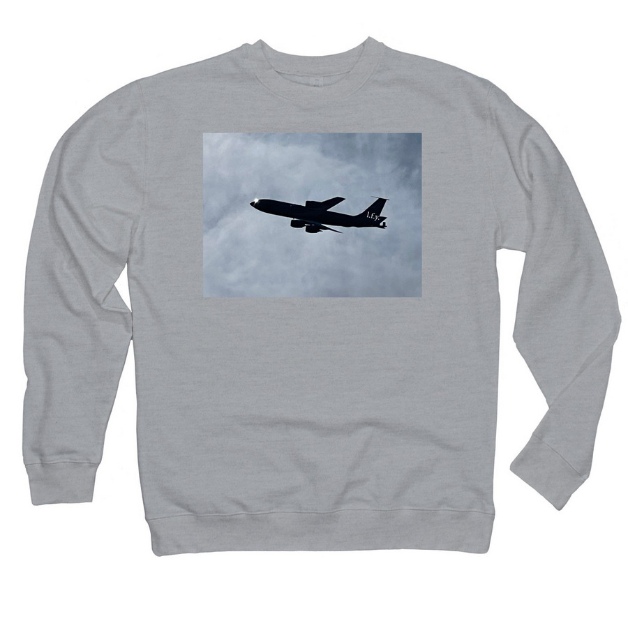 Live for You "takeoff", a Grey Heather Midweight Crewneck Sweatshirt