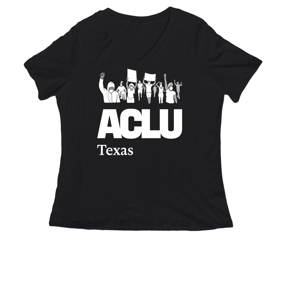 The Moment, a Black Women's Relaxed V-Neck Tee