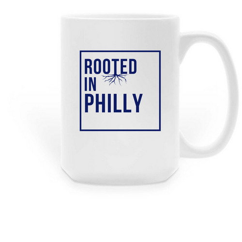 PHILLY MUG, a White Large Coffee Mug
