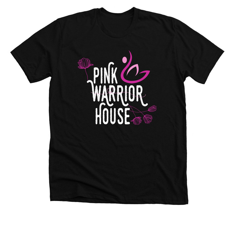 Pink Warrior House, a Solid Black Blend Premium Unisex Tee