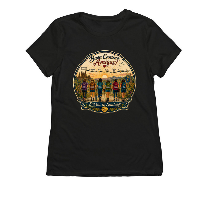 Camino Adventure, a Deep Black Allmade Eco Triblend Women?s Tee
