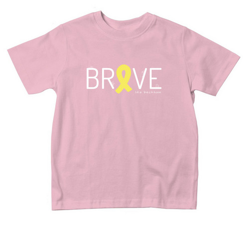 Brave Like Beckham - Toddler Sizes, a Pink Toddler Tee