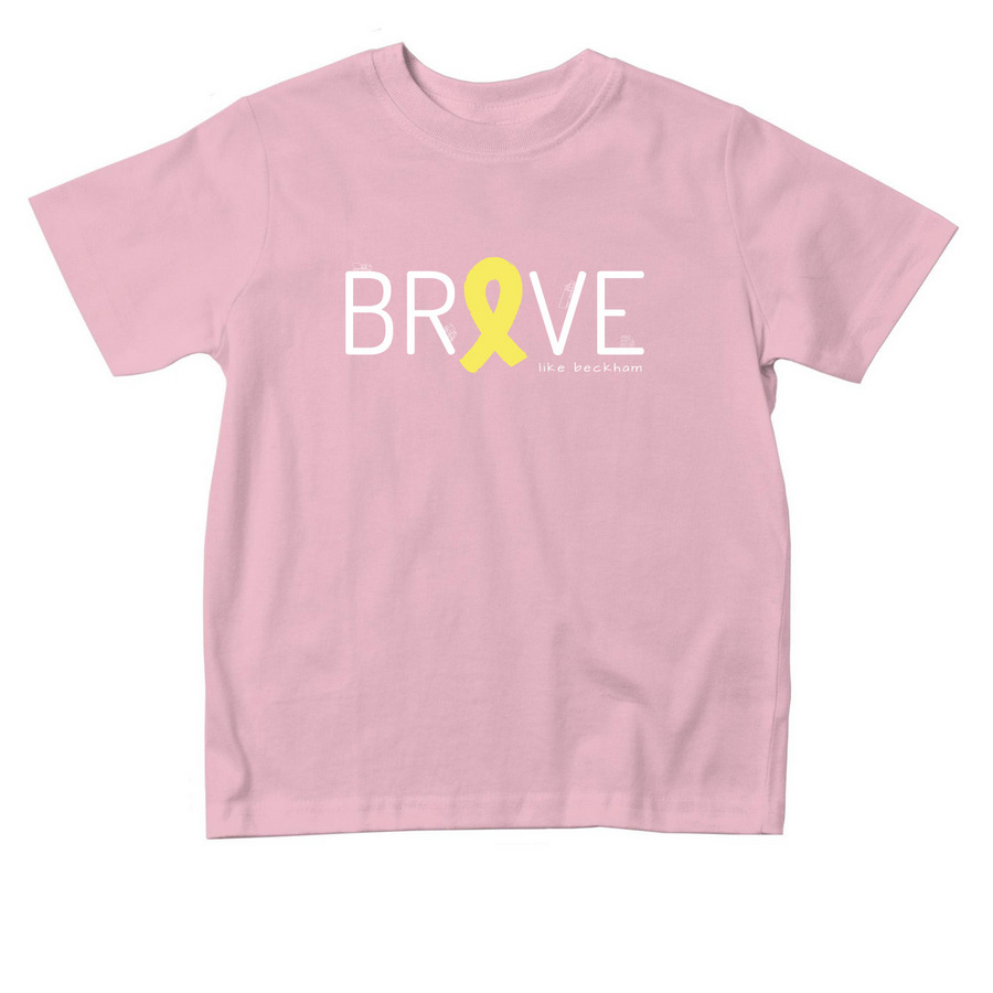 Brave Like Beckham - Toddler Sizes, a Pink Toddler Tee