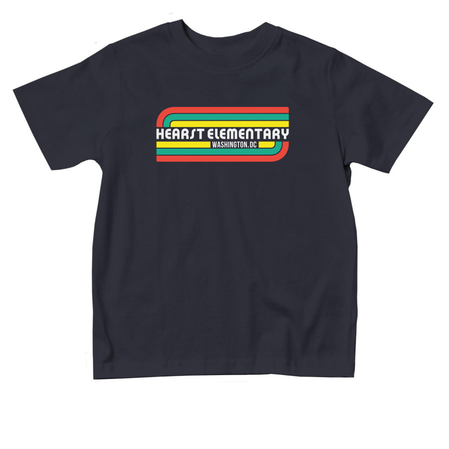 Toddler Retro Design, a Navy Toddler Tee