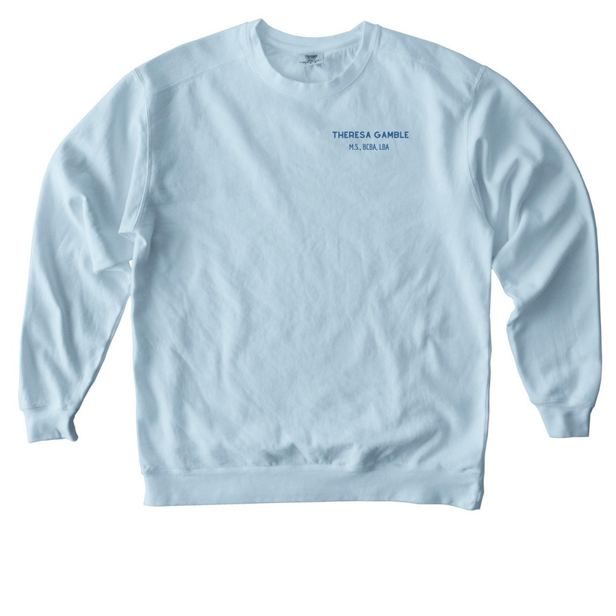 CUSTOMIZED- Crewneck Sweatshirt for Theresa, a Chambray Comfort Colors Crewneck Sweatshirt