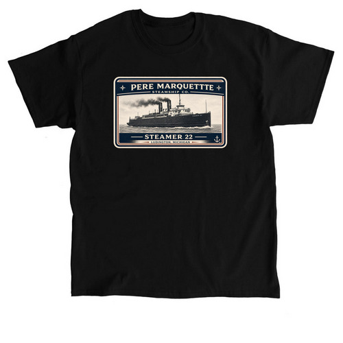 Steamer 22, a Black Classic Unisex Tee