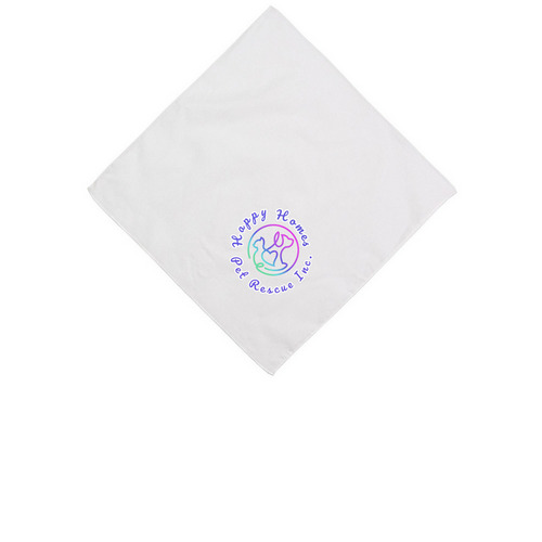 Bandana, a White Cotton Bandana