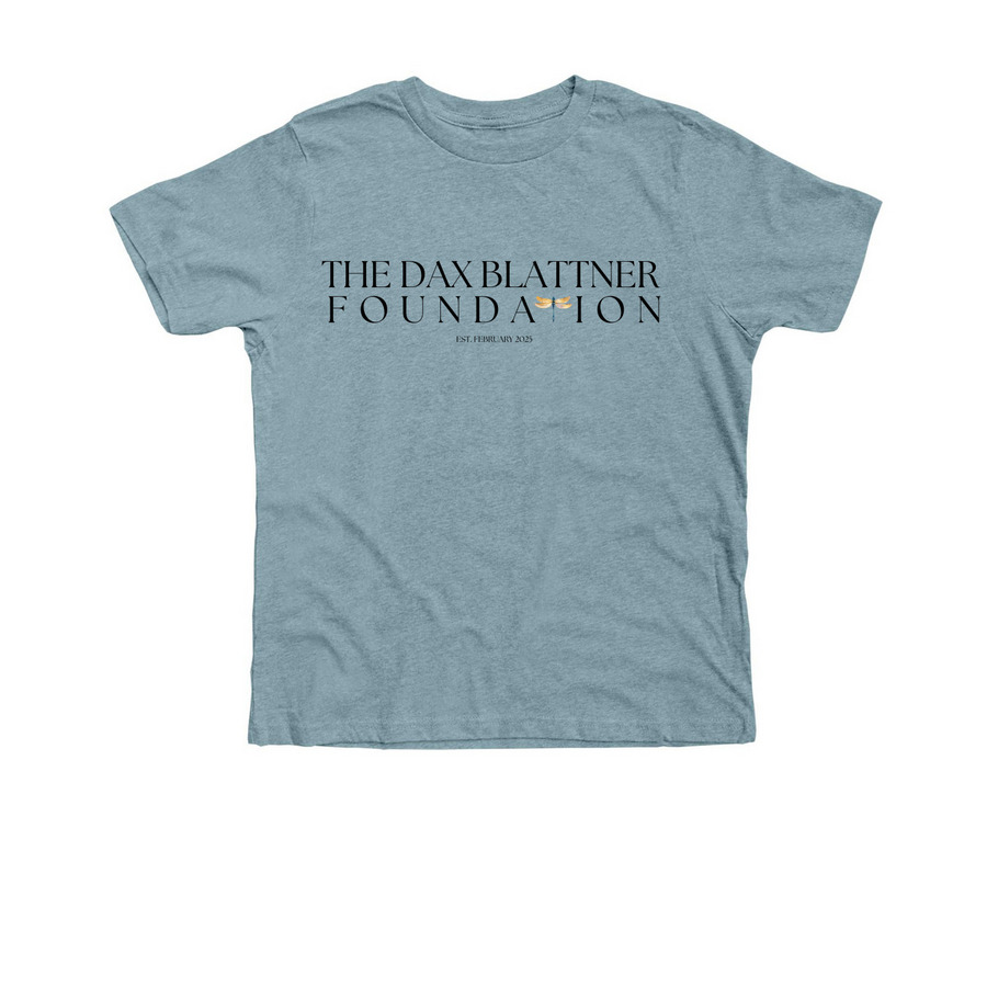 The Logo Tee (youth), a Heather Blue Lagoon Premium Youth Tee