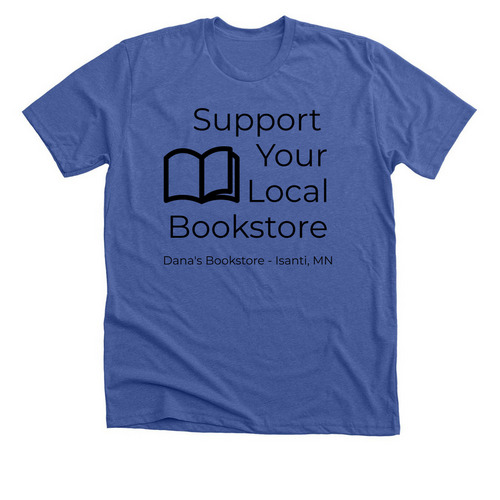 Support Your Local Bookstore, a Solid True Royal Premium Unisex Tee