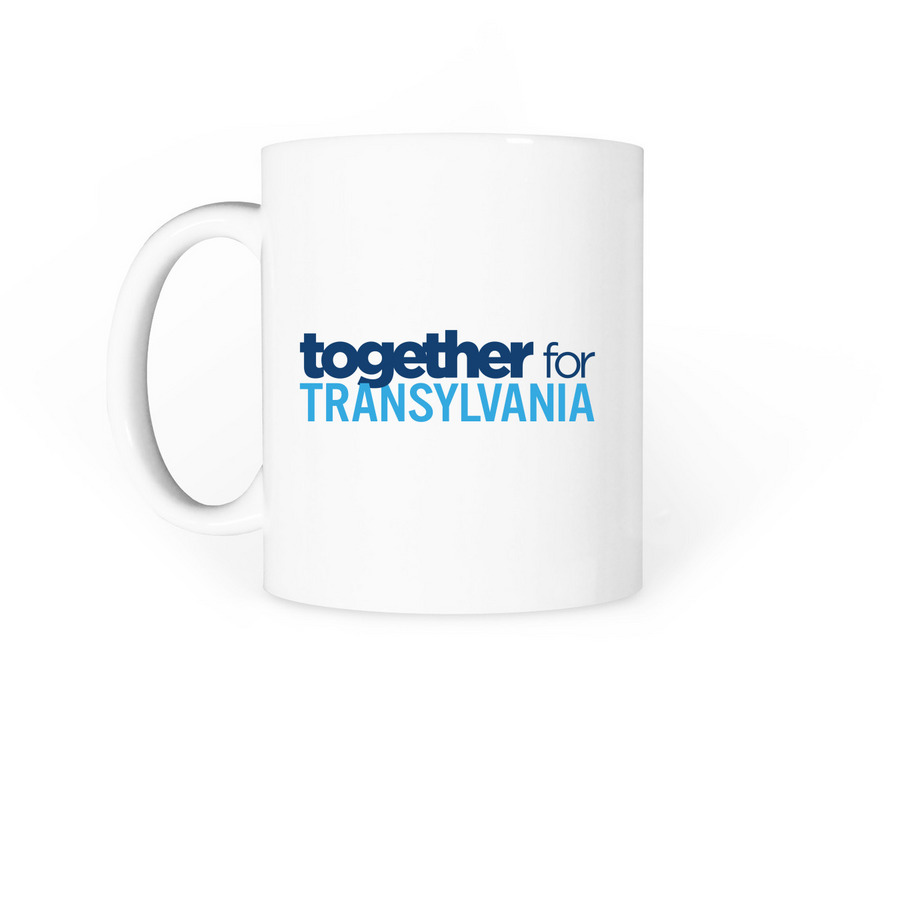 TCDP Mugs, a White Coffee Mug (back-view)