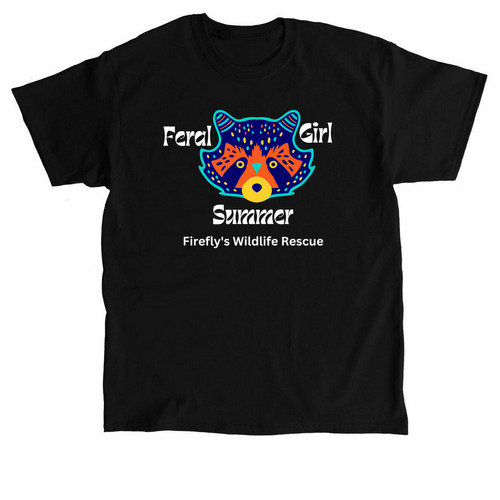 Feral Girl Summer, a Black Classic Unisex Tee