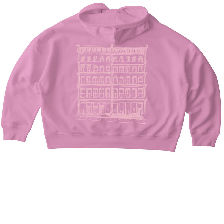 Spring Academy Zip-Up / pink, a Bubble Pink Stanley/Stella Women?s Stella Ida Zip Up Pullover Hoodie (back-view)