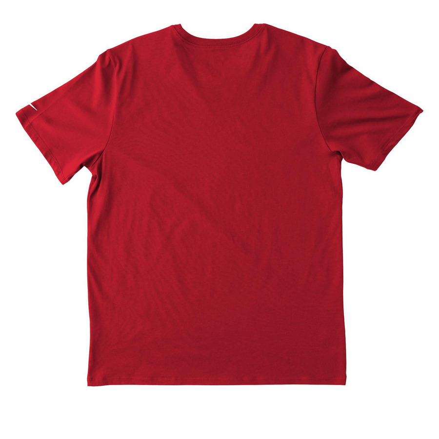 Nike Jersey w/Logo, a Gym Red Nike Dri-FIT Jersey Blend Performance Tee (back-view)
