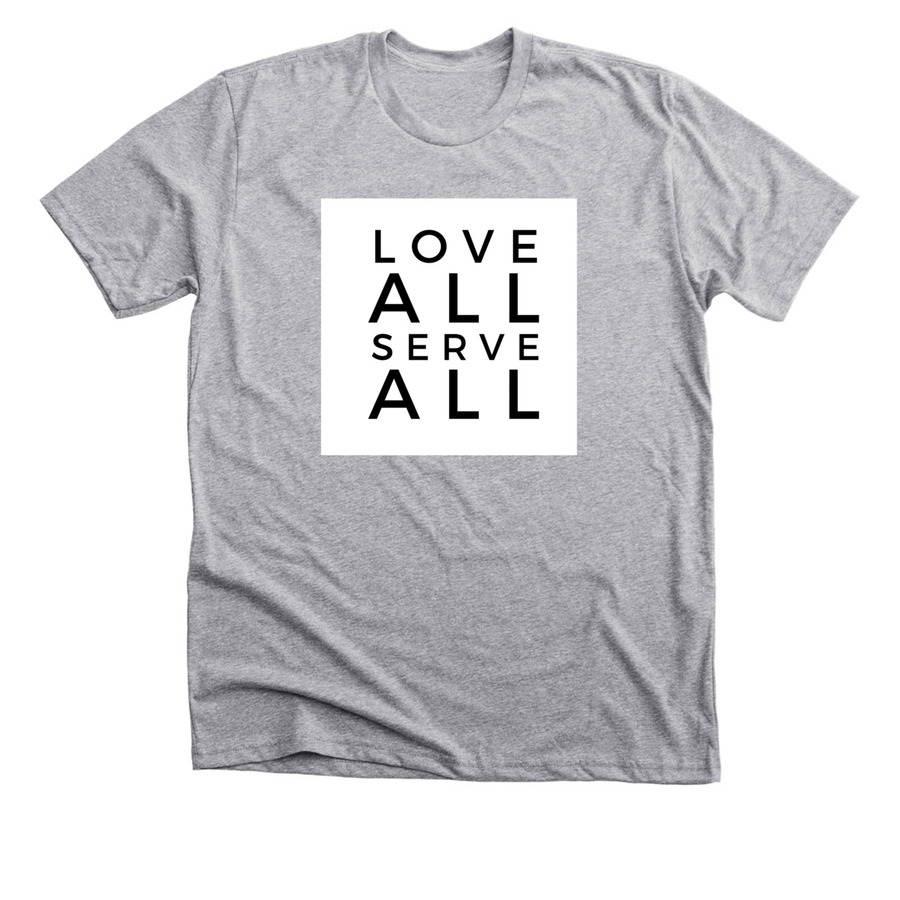 LOVE ALL SERVE ALL Tシャツ L Official Love All Serve All Movement Tee | Bonfire