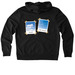 THE GEOFIGHT Zip Sweatshirt, a Deep Black Allmade Organic French Terry Zip Up Hoodie (back-view)