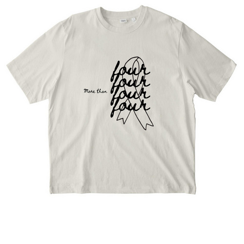 More than four, a Natural Raw Stanley/Stella Unisex Freestyler Heavyweight Tee