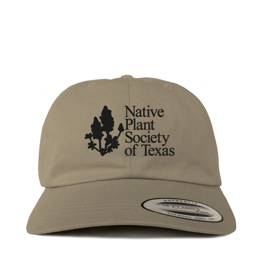 Khaki Cap, Black Embroidery, a Khaki Classic Baseball Cap
