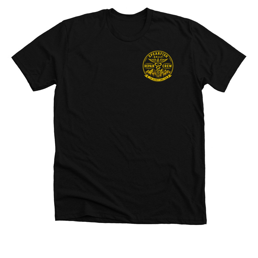Spearfish Hospital Rally 2026, a Solid Black Blend Premium Unisex Tee