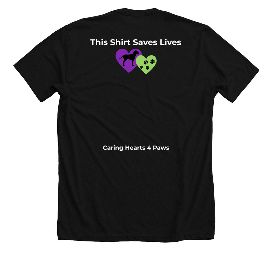 Boo-p, a Solid Black Blend Premium Unisex Tee (back-view)